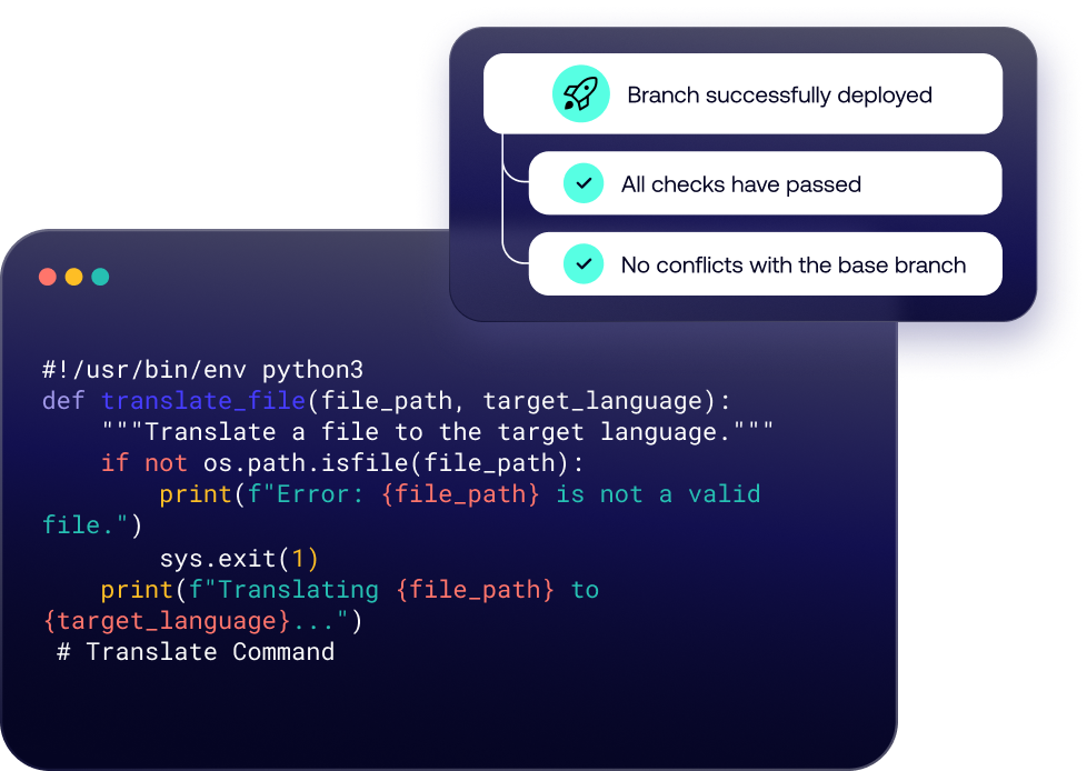 Code-integrated localization with Project: Native